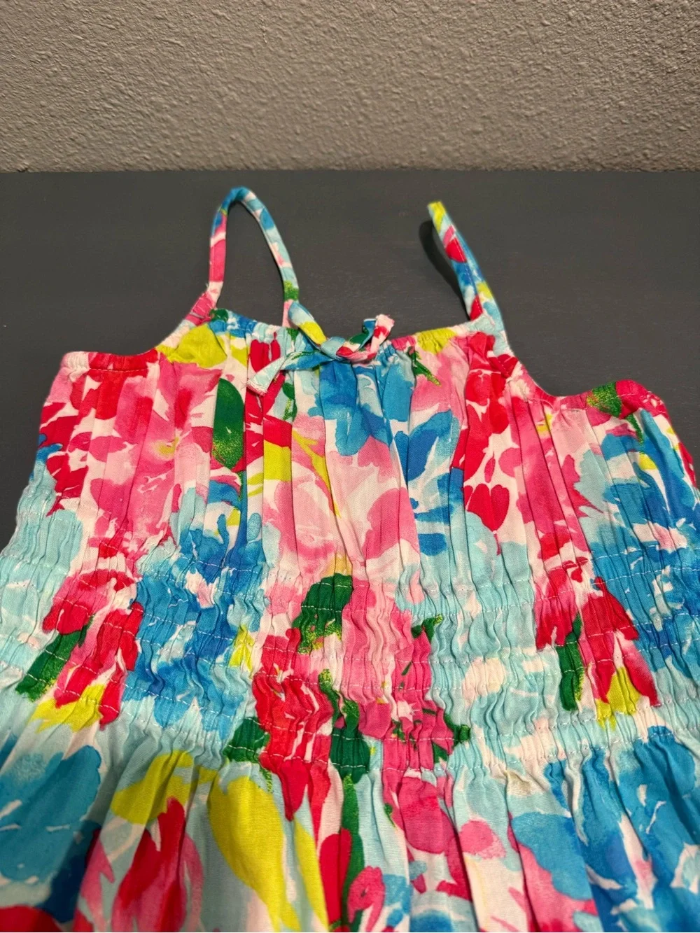 Old Navy - Girls Floral Sundress in Pink, Blue & Green - size 5T